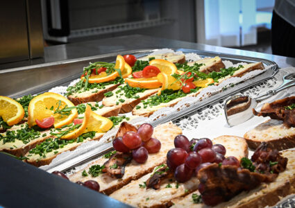 Catering von der Hermannsberg - Nahaufnahme unterschiedlicher Häppchen